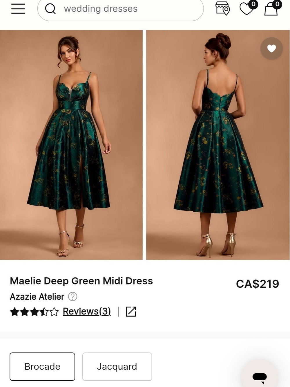 Azazie Wedding Guest Dress - Picture 8 of 9